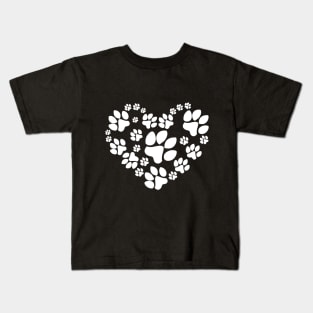 Image: Pet love (white) Kids T-Shirt